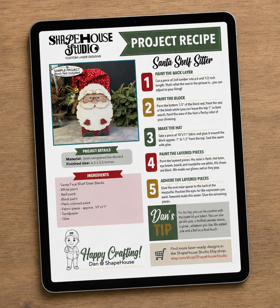 Easy-to-Follow Project Recipe Guides for Our Laser Cut Blanks
